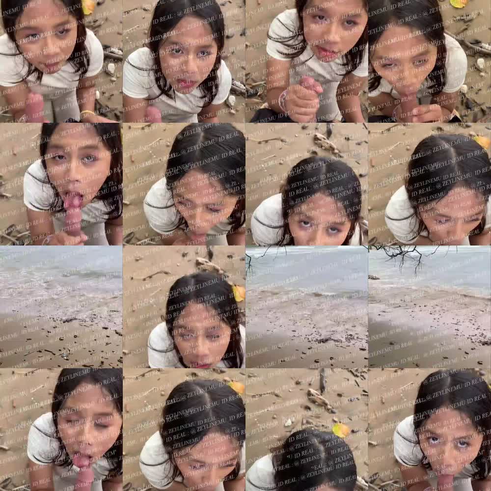 Zeylin Geyya Ngemut Di pantai